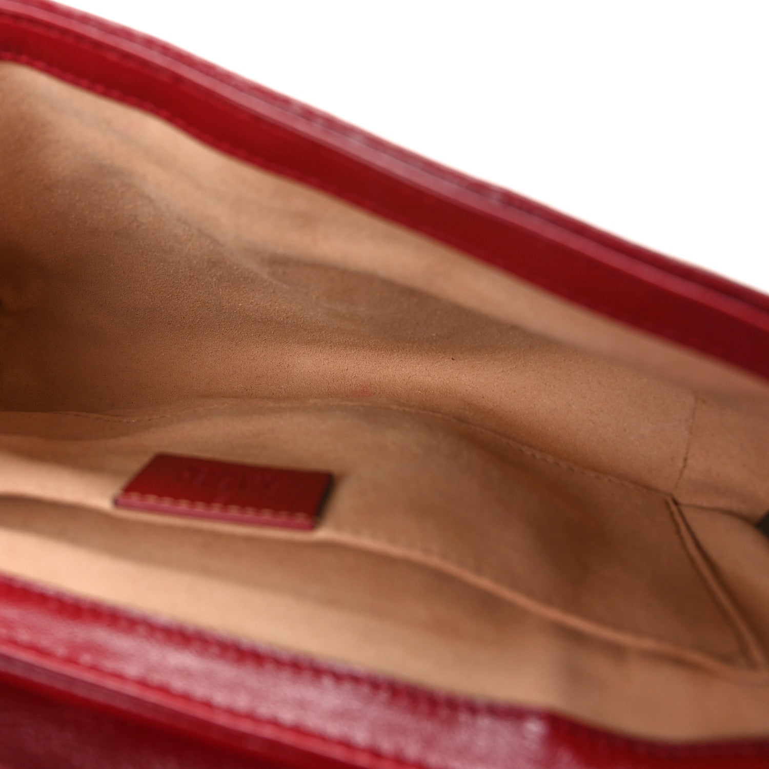 Gucci Monogram Azalea Calfskin Matelasse Diagonal Mini GG Marmont Shoulder Bag Beige Ebony New Cherry Red 5 of 10