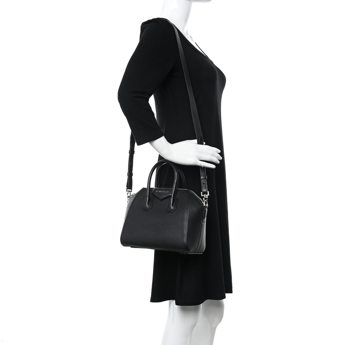 Sugar Goatskin Mini Antigona Black