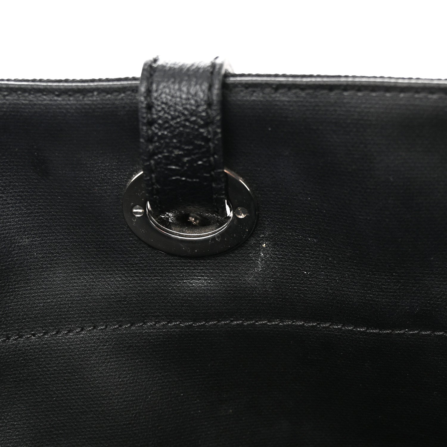 Chanel Coated Canvas Quilted Large Paris Biarritz Tote Black 12 of 14