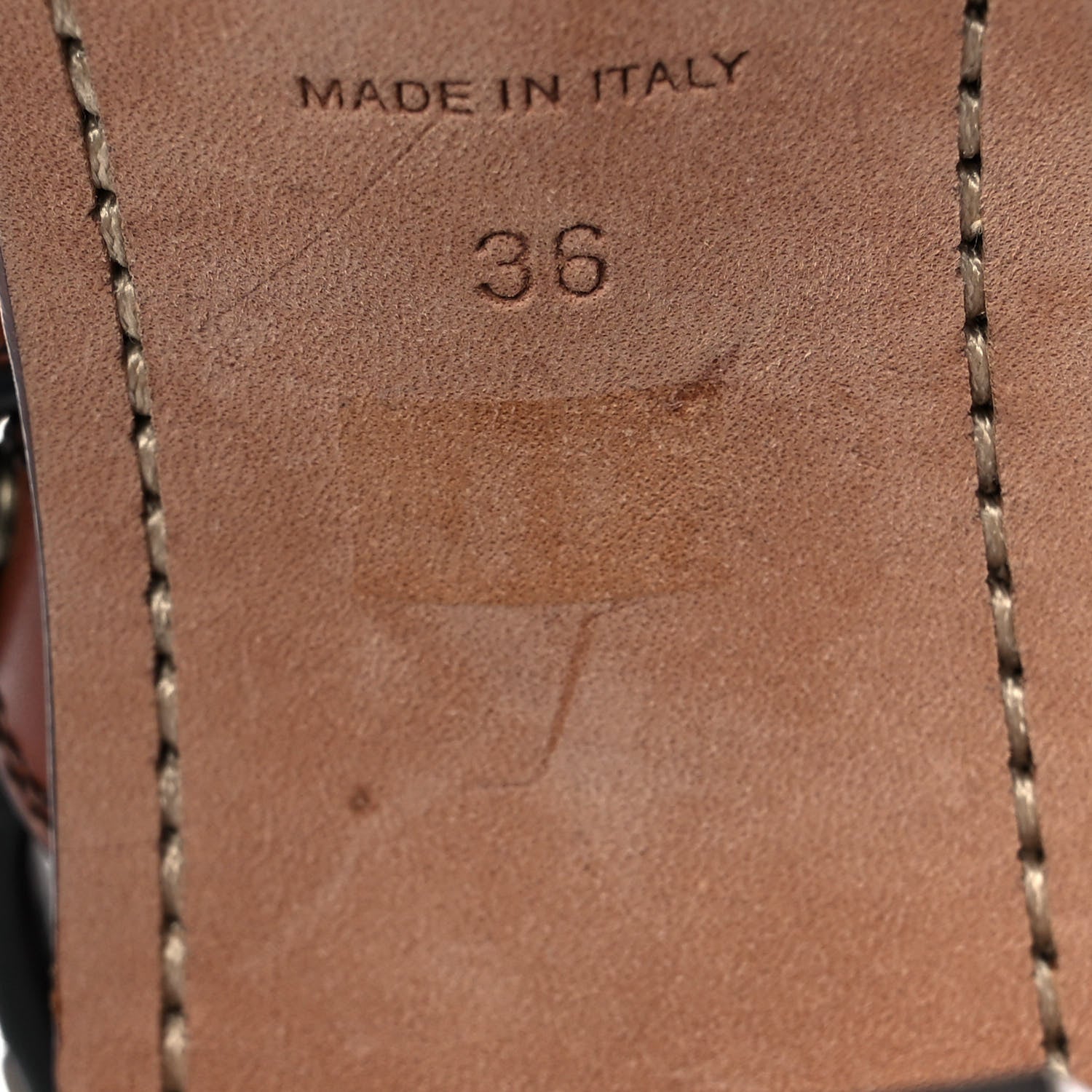 Saint Laurent Calfskin Studded Sandal Pumps 36 Brown 10 of 11