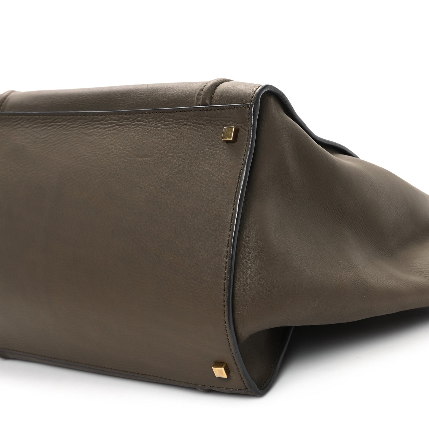 Smooth Calfskin Medium Phantom Luggage Khaki Cobalt Trim