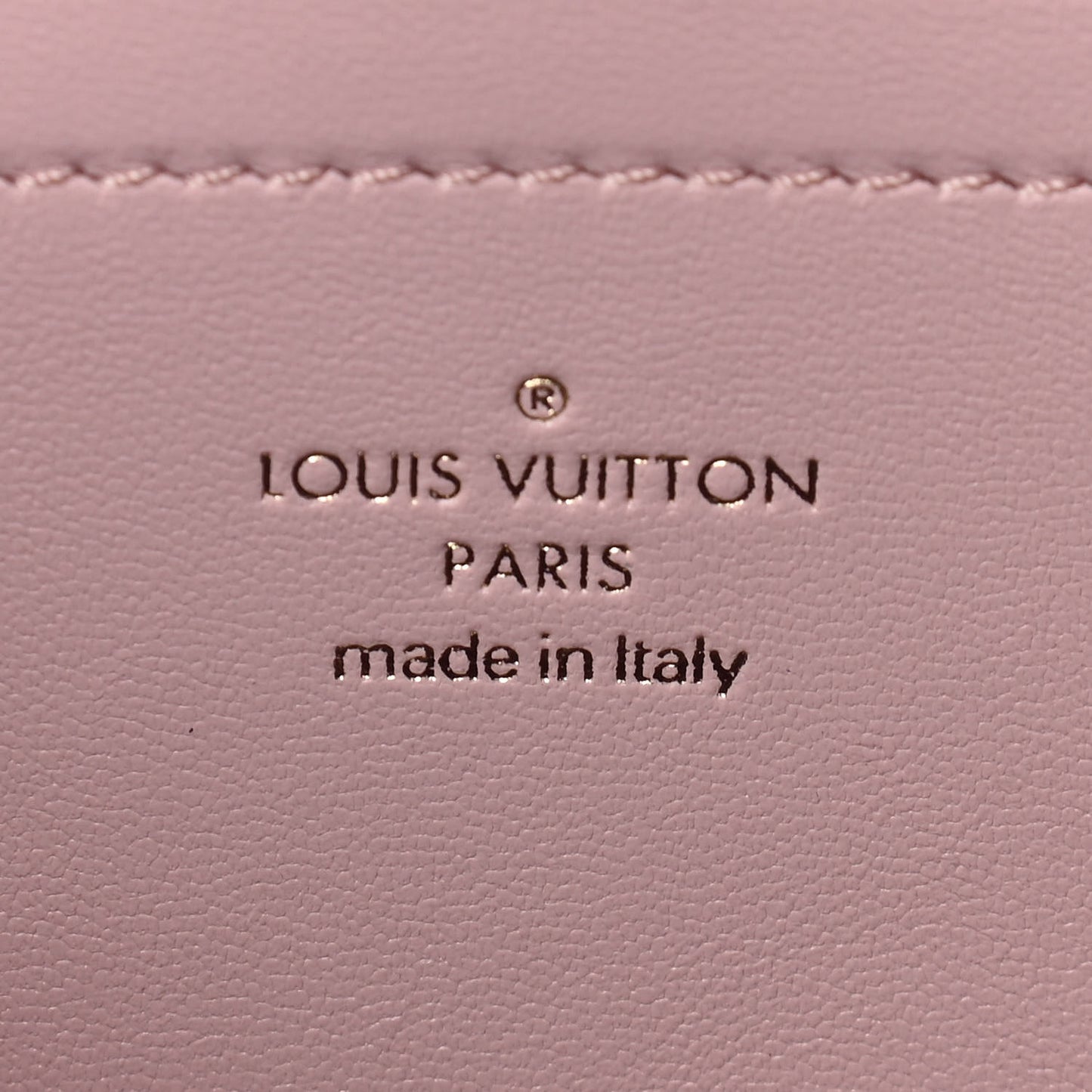 Lambskin Embossed Monogram Pochette Coussin Rose