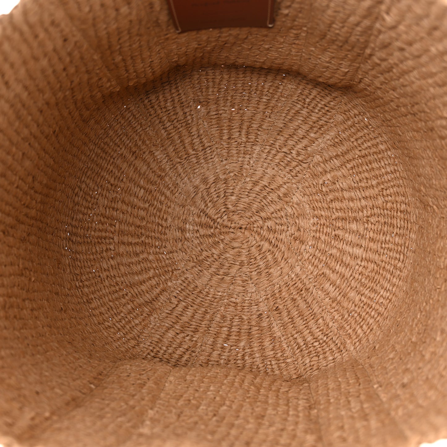 Raffia Large Woody Basket Bag White