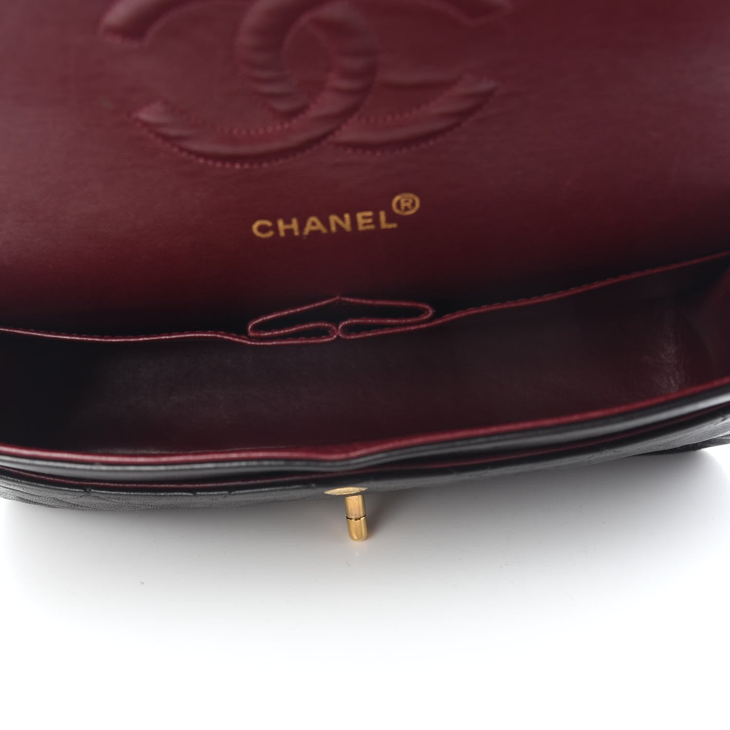 Chanel Lambskin Quilted Medium Double Flap Black 5 of 10