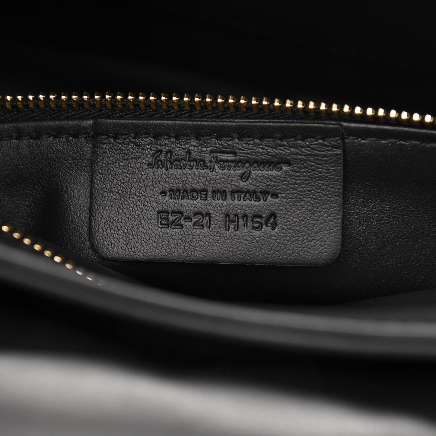 Calfskin Quilted Gancini Flap Bag Black