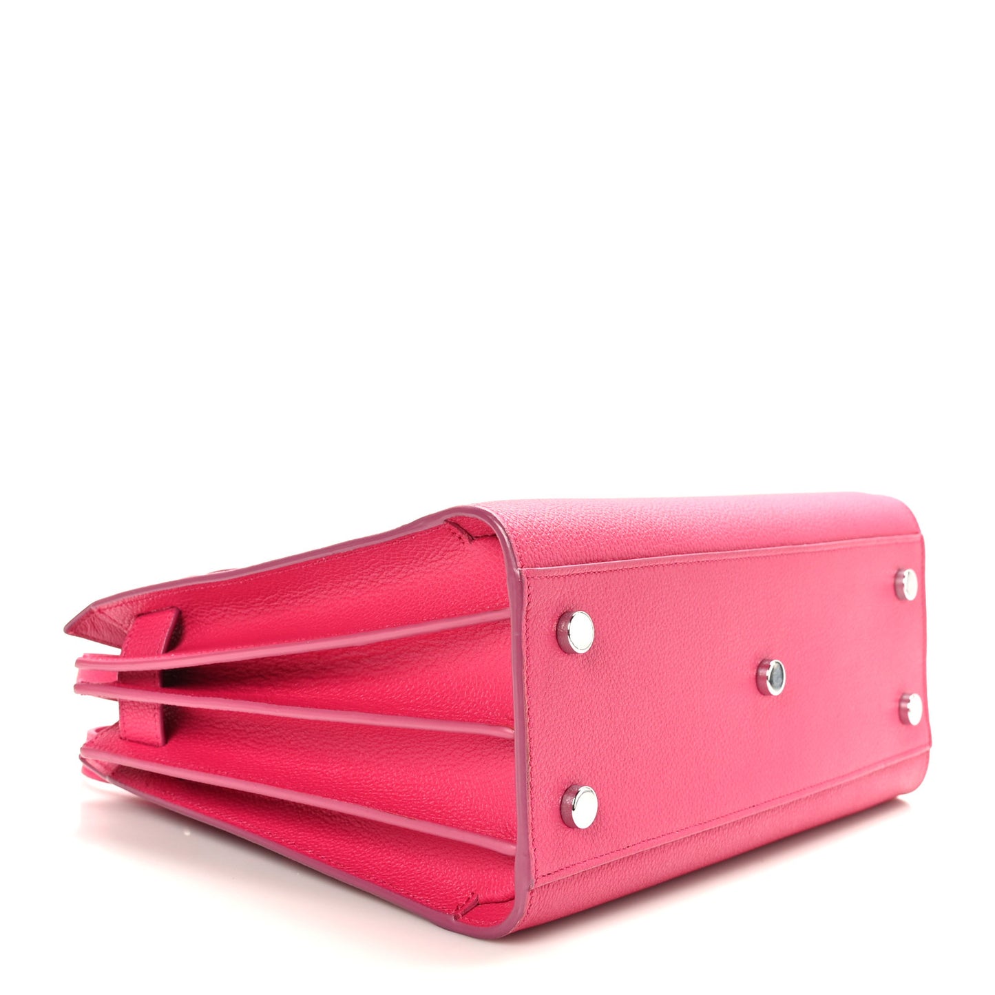 Grained Calfskin Baby Sac De Jour Lipstick Fuchsia