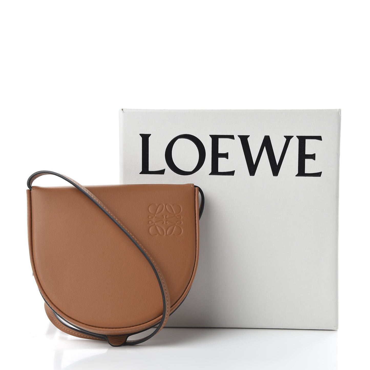 Soft Calfskin Small Heel Bag Tan