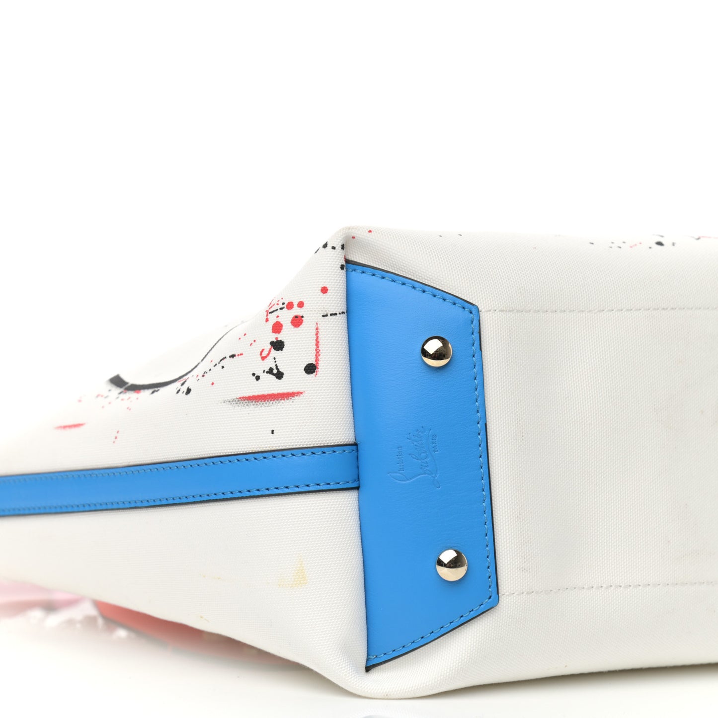 Canvas Frangibus Tote White Multicolor