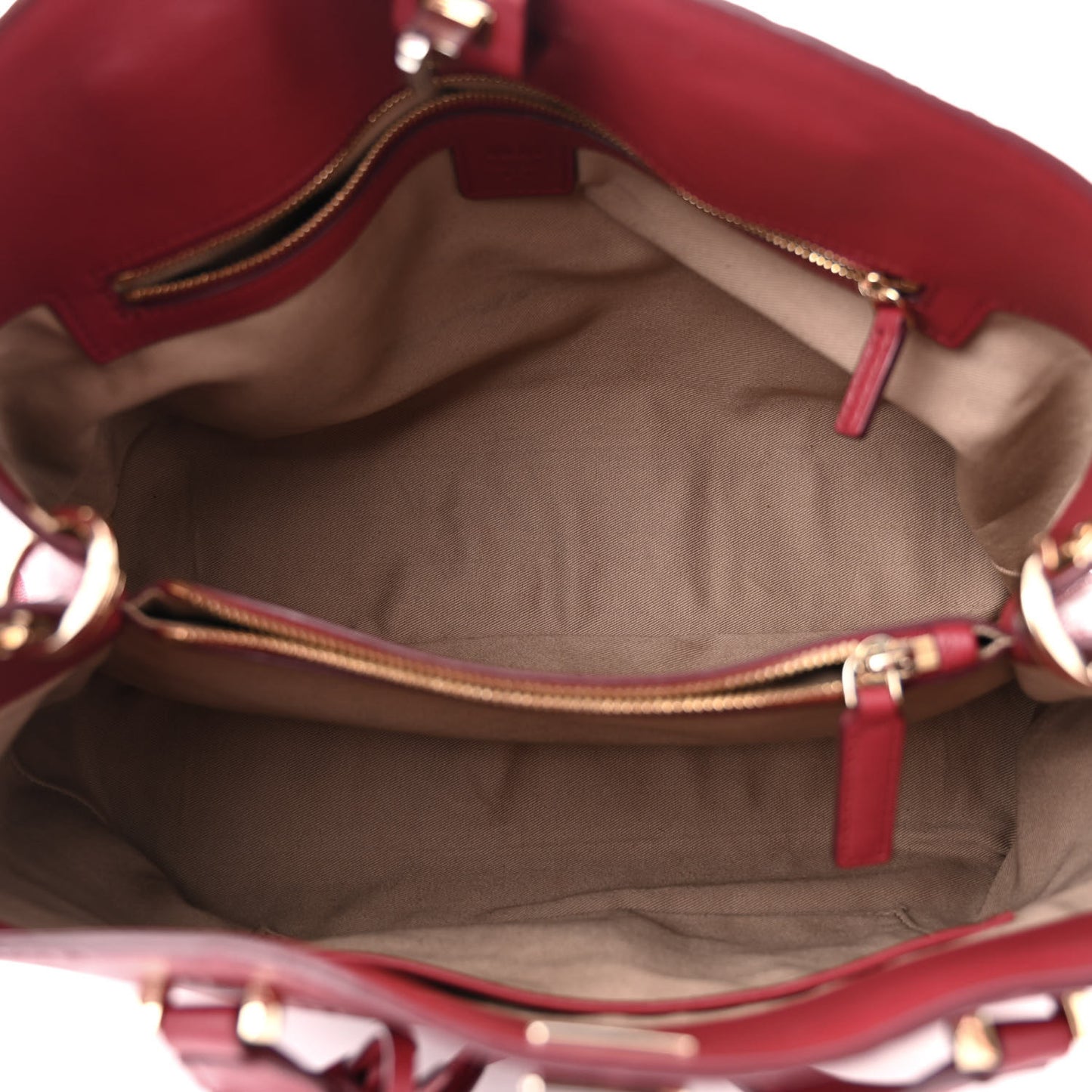 Calfskin Ottomar Monogram Large Essential Tote Red
