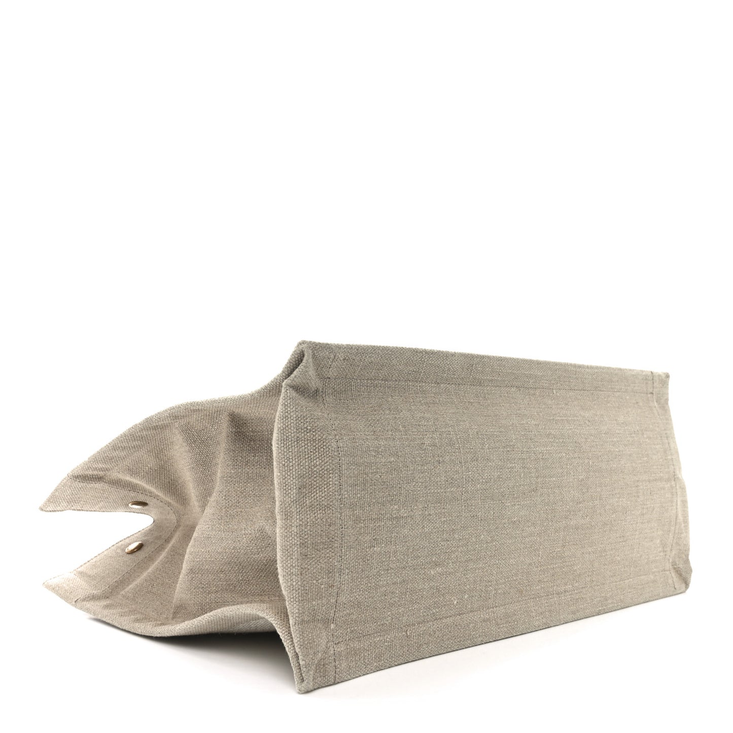 Linen Calfskin Small Rive Gauche Tote Beige Sea Salt