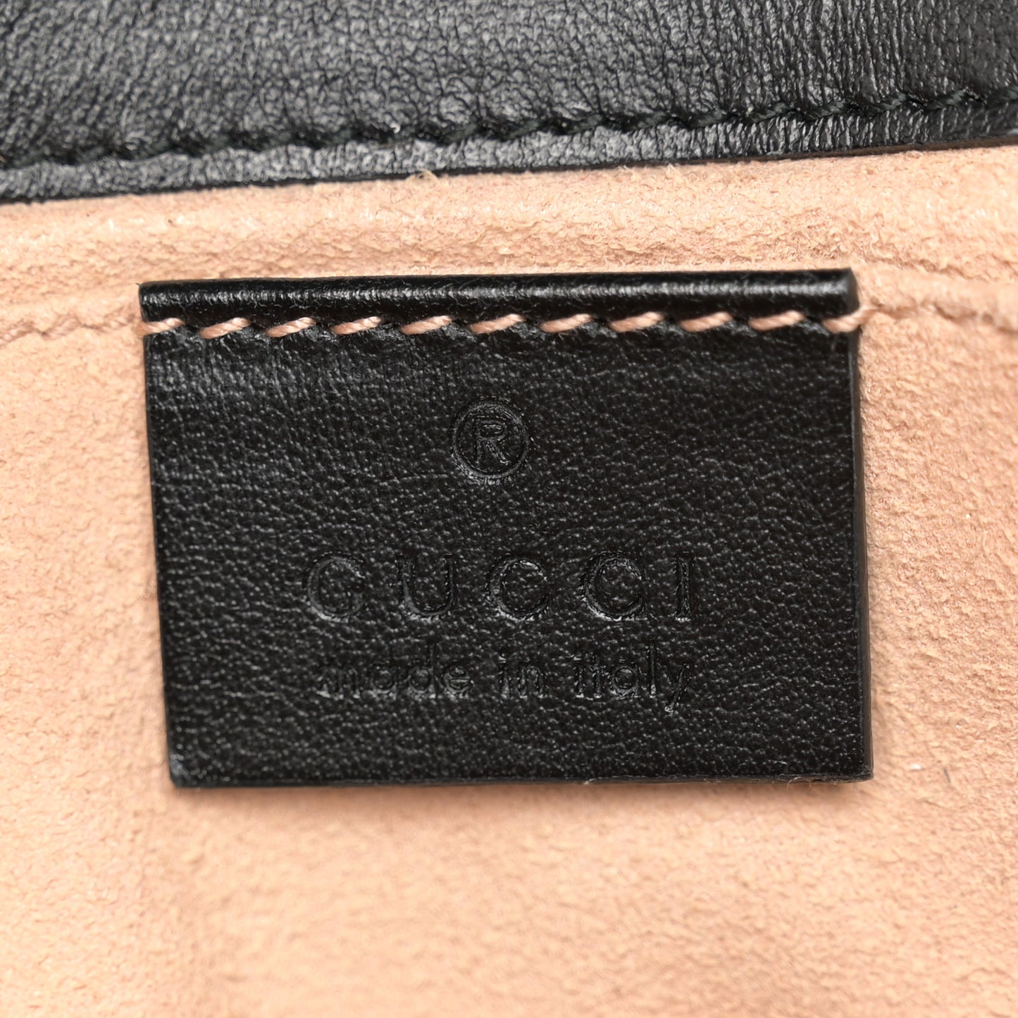 Calfskin Matelasse Mini GG Marmont Shoulder Bag Black