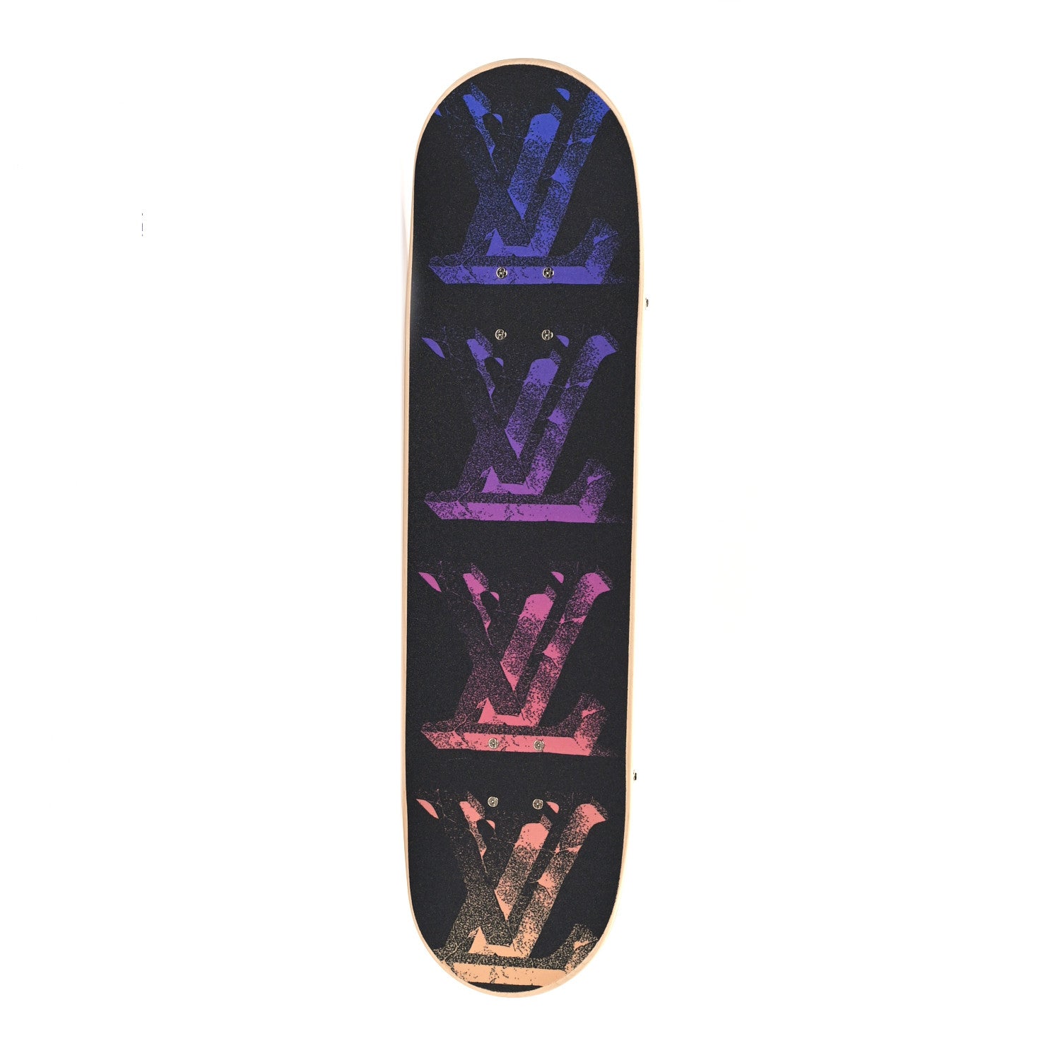 Louis Vuitton Monogram Illusion Maple Wood Skateboard Bleu Rose 1 of 8