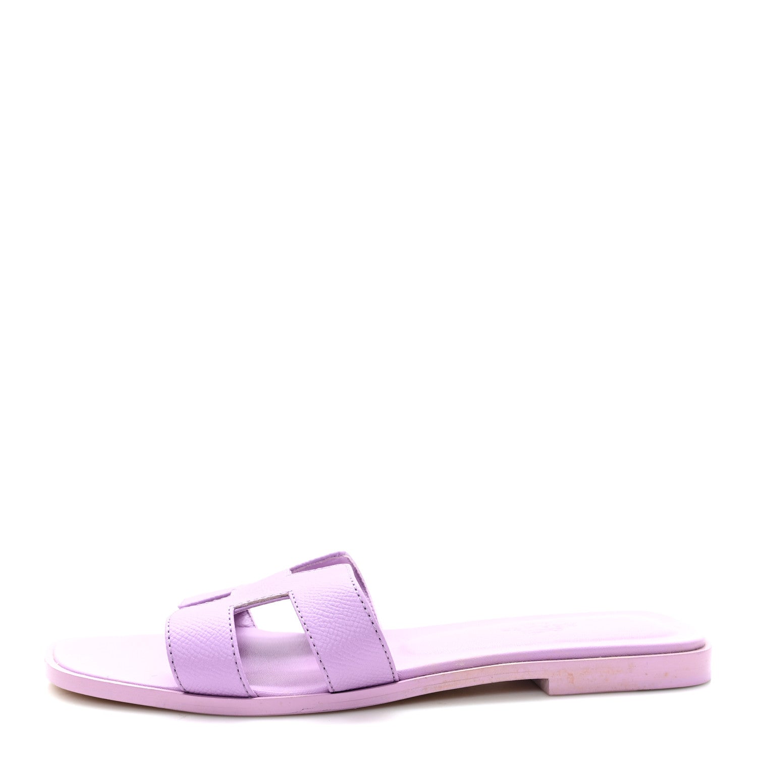 Hermes Epsom Oran Sandals 37.5 Violet Amethyste 1862858 – FASHIONPHILE