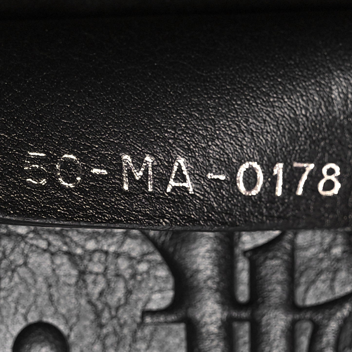 Oblique Calfskin Embossed Large Book Tote Black