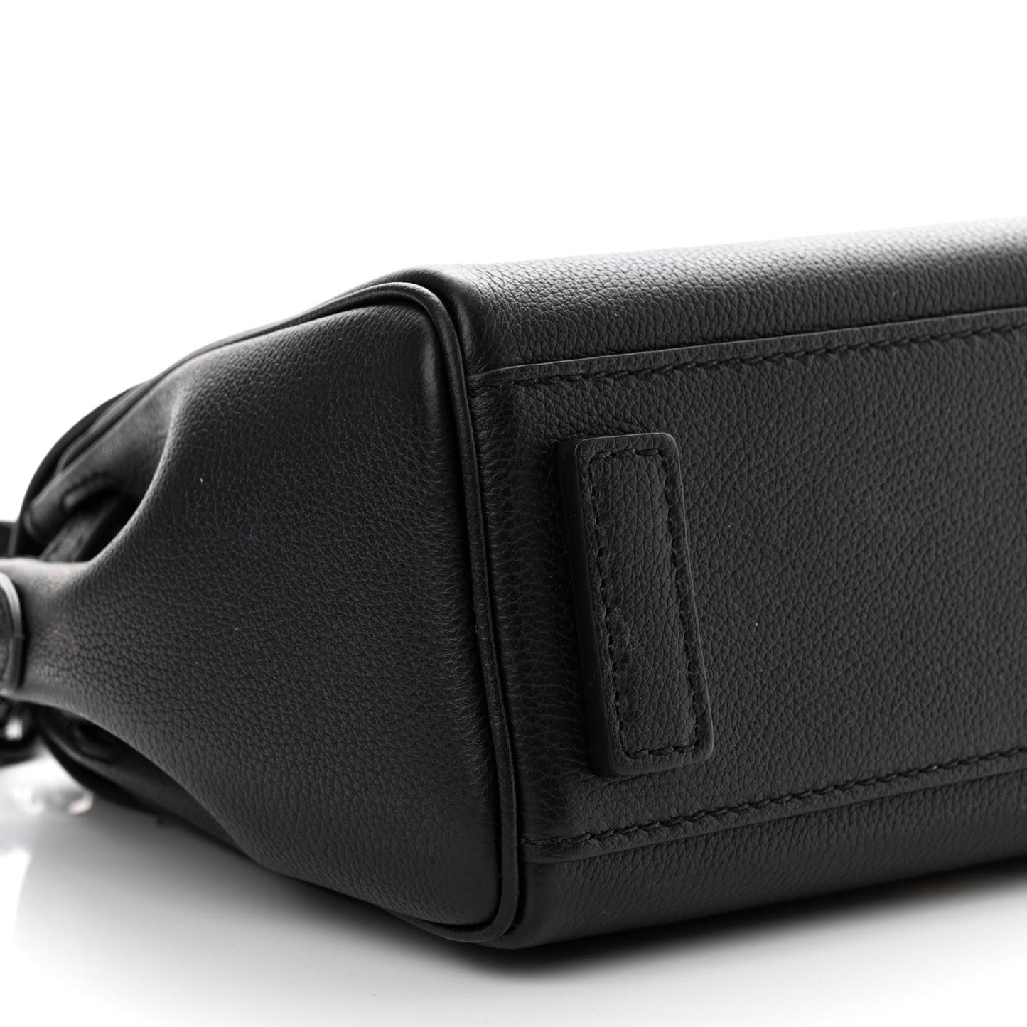 Grained Calfskin Small La Medusa Top Handle Bag Black Lilac