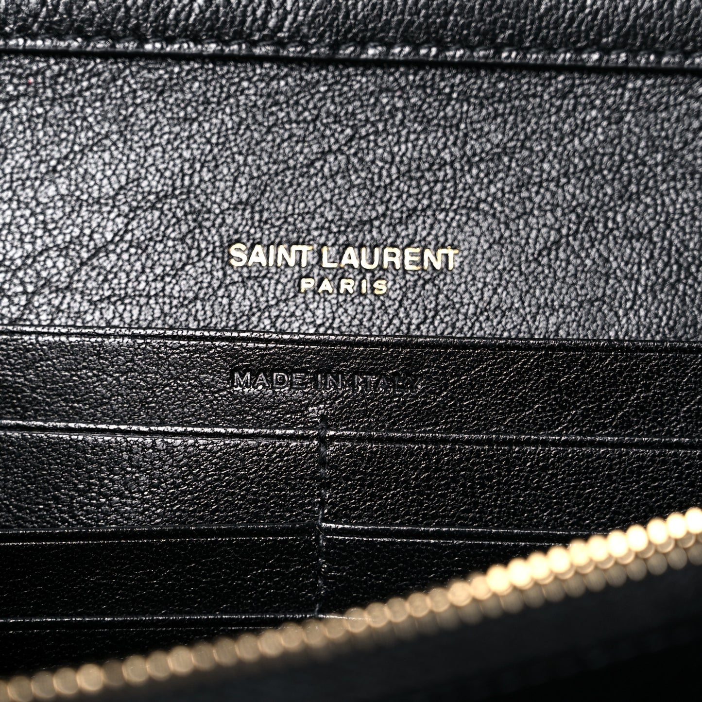 Lambskin Diamond Quilted Becky Chain Wallet Black