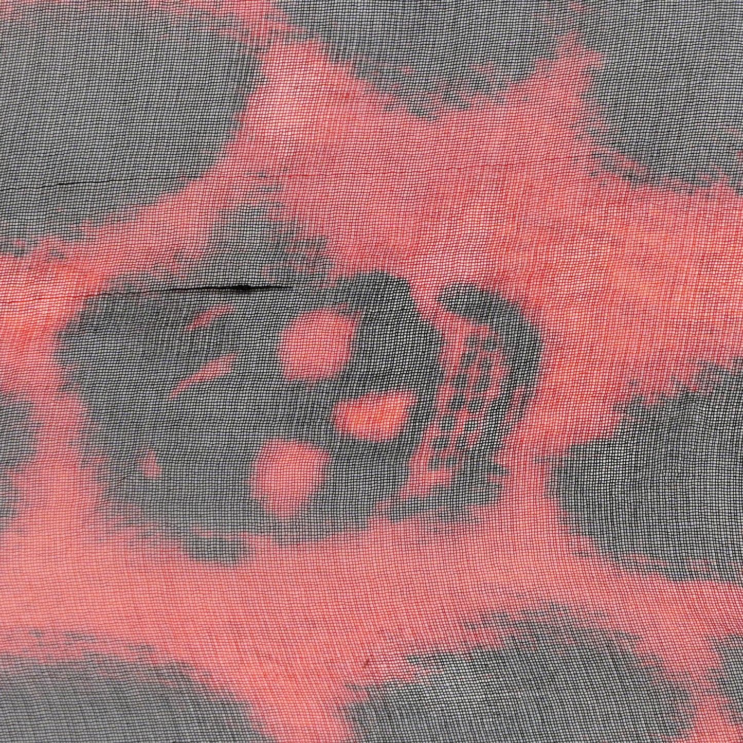 Silk Chiffon Leopard Skull Scarf Red