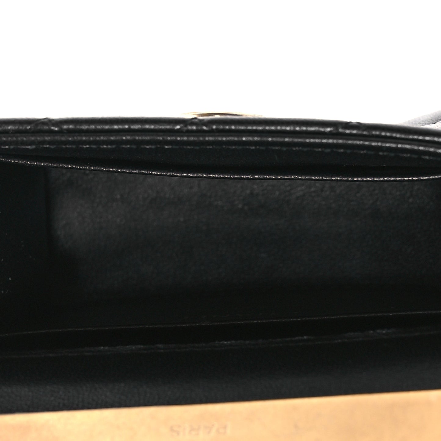 Lambskin Enamel Quilted Mini Top Handle Flap Black