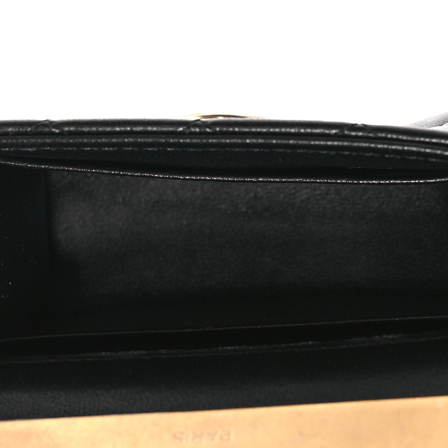 Chanel Lambskin Enamel Quilted Mini Top Handle Flap Black 5 of 10