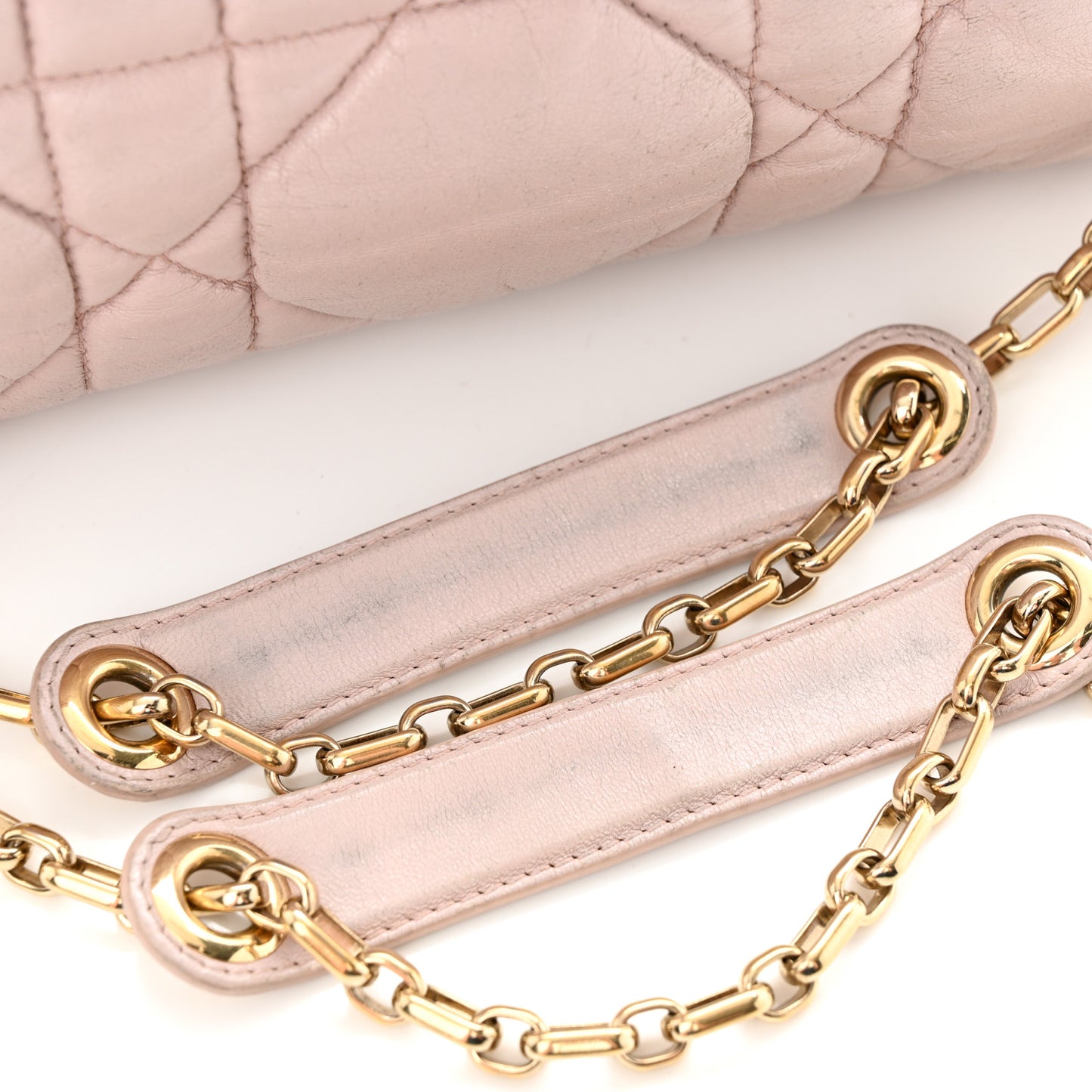 Lambskin Cannage Small Milly La Foret Shoulder Bag Pink