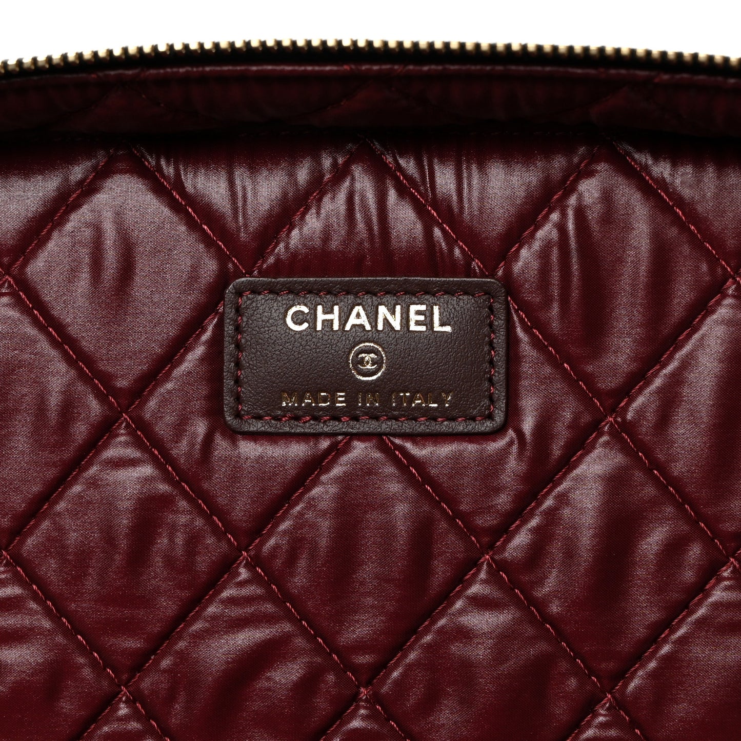 Caviar Quilted Large Vanity Pouch Black