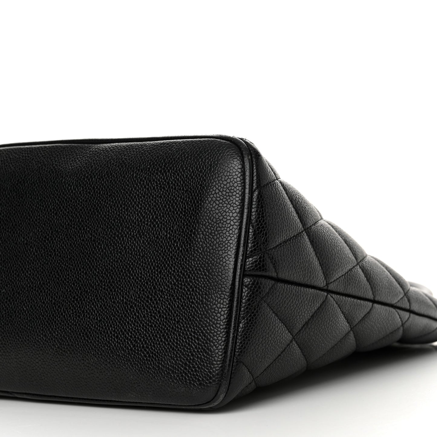 Caviar Quilted Medallion Tote Black