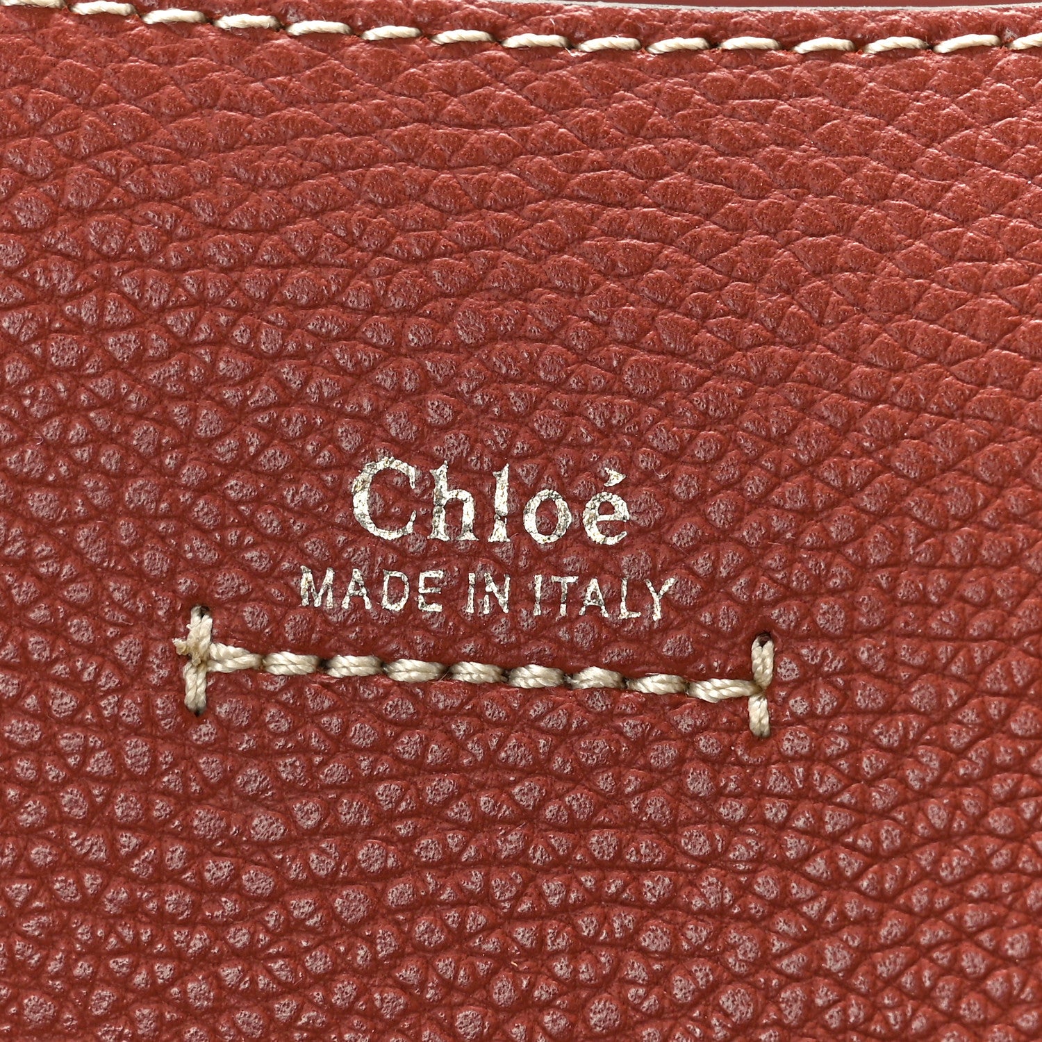 Chloe Grained Calfskin Small Darryl Saddle Crossbody Bag Sepia Brown 6 of 9