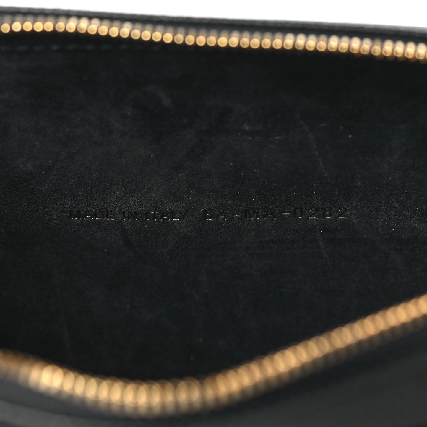 Grained Calfskin Caro Double Pouch Black