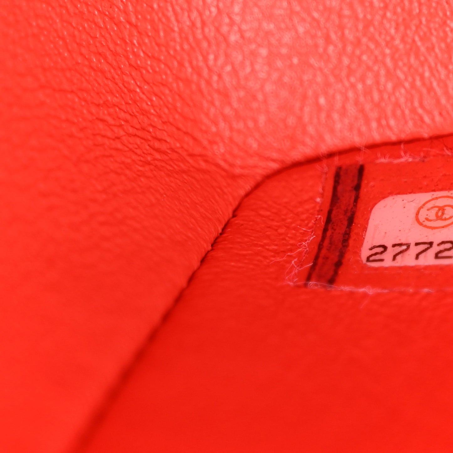 Lambskin Quilted Mini Rectangular Flap Red