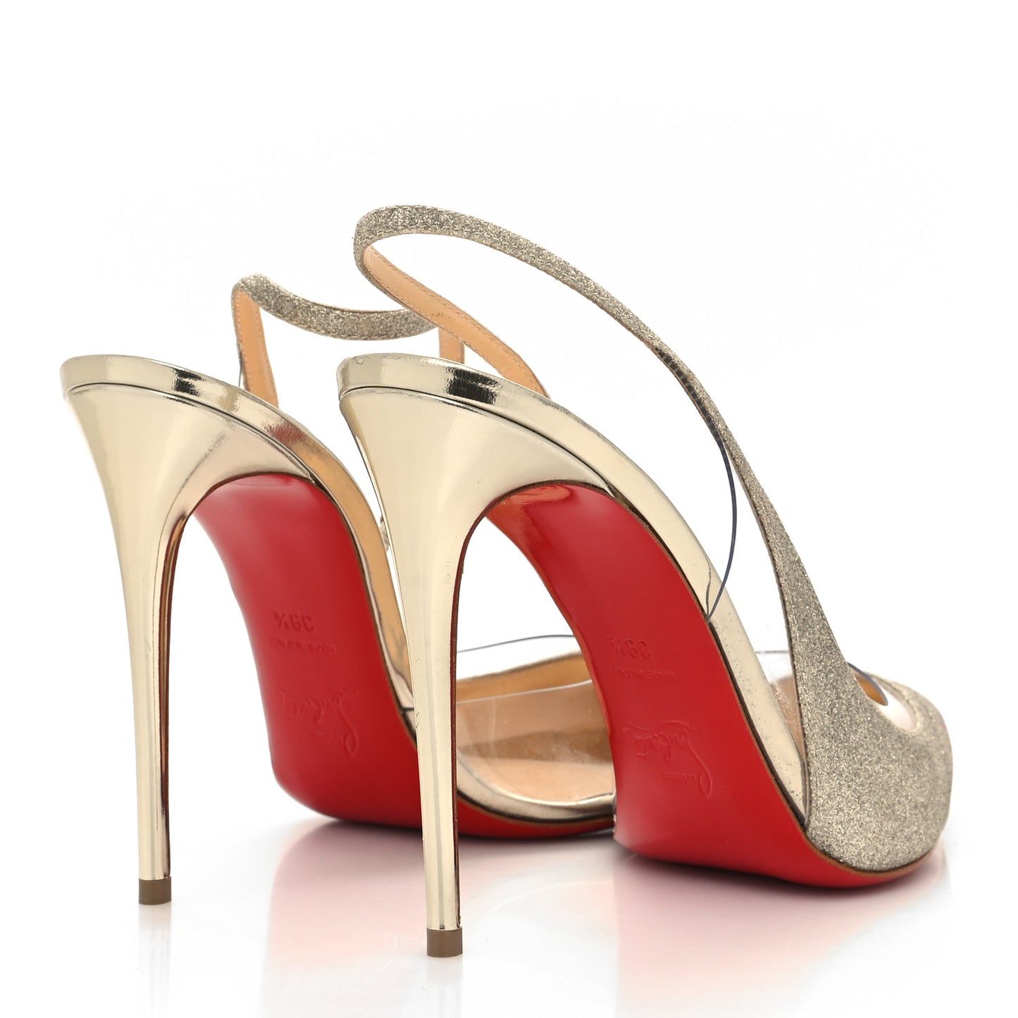 Mini Glitter PVC Specchio Optisexy 100 Pumps 39.5