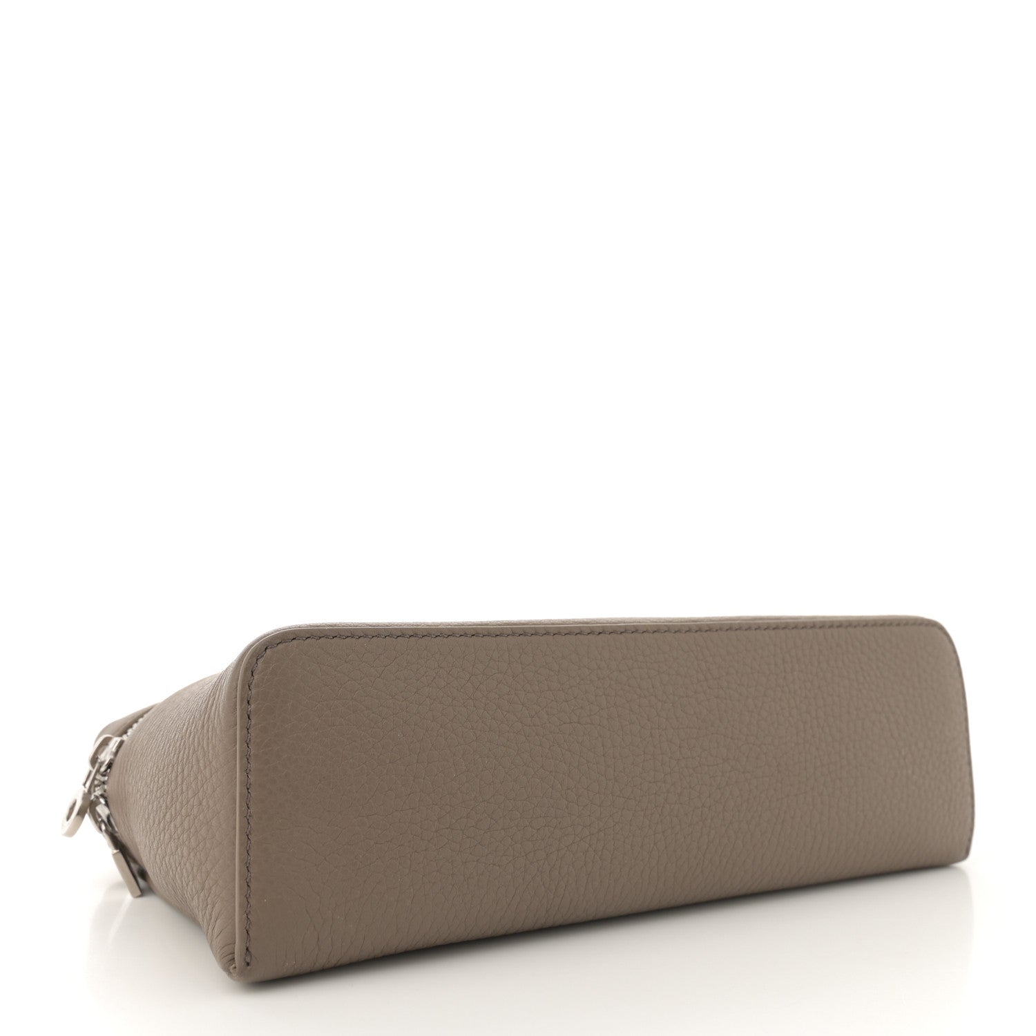 Loro Piana Grained Calfskin L19 Extra Pocket Pouch Warm Mastic 4 of 12