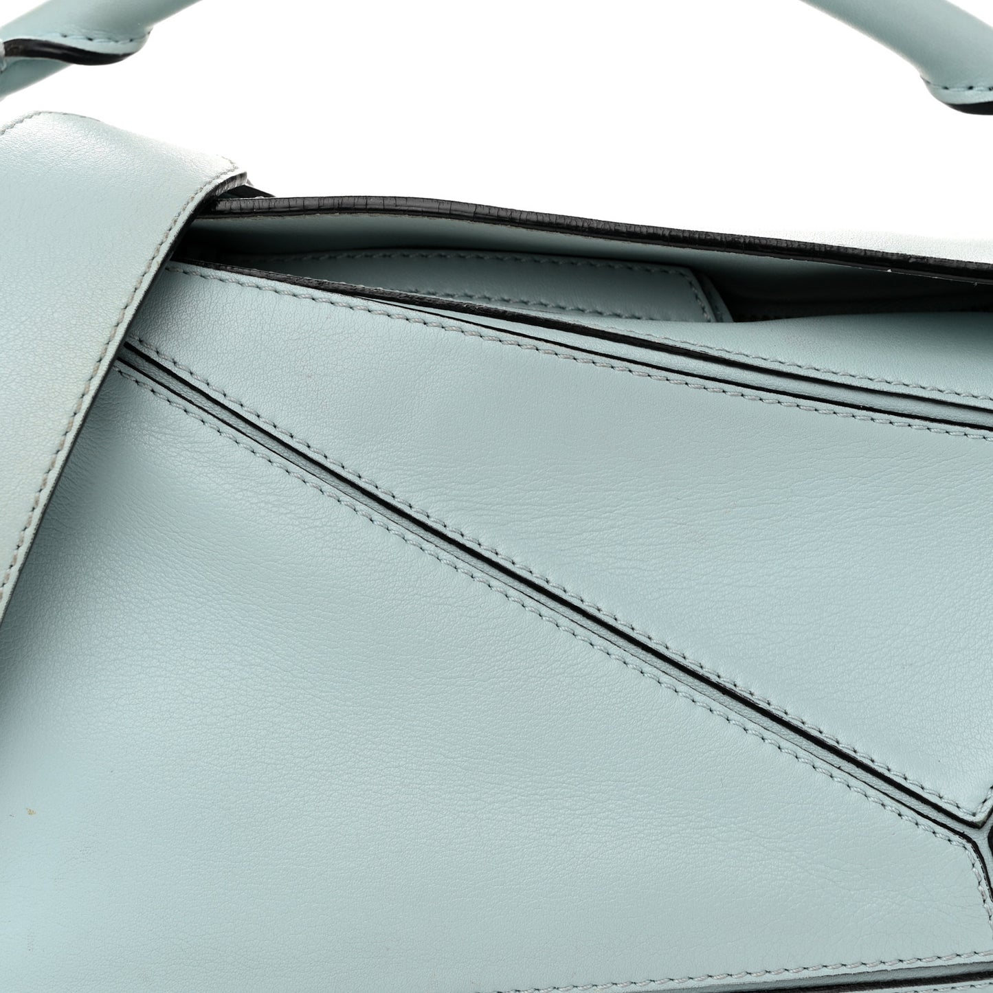 Calfskin Small Puzzle Bag Light Blue