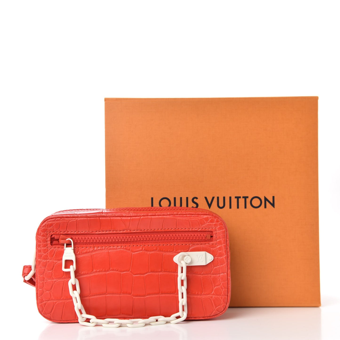 Crocodile Pochette Volga Red