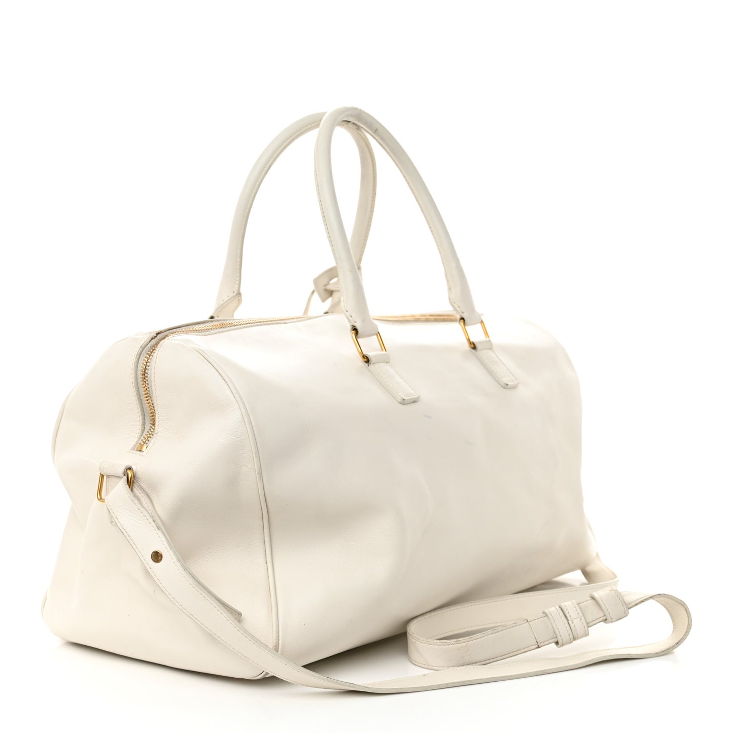 Calfskin Classic Duffle 12 Bag White