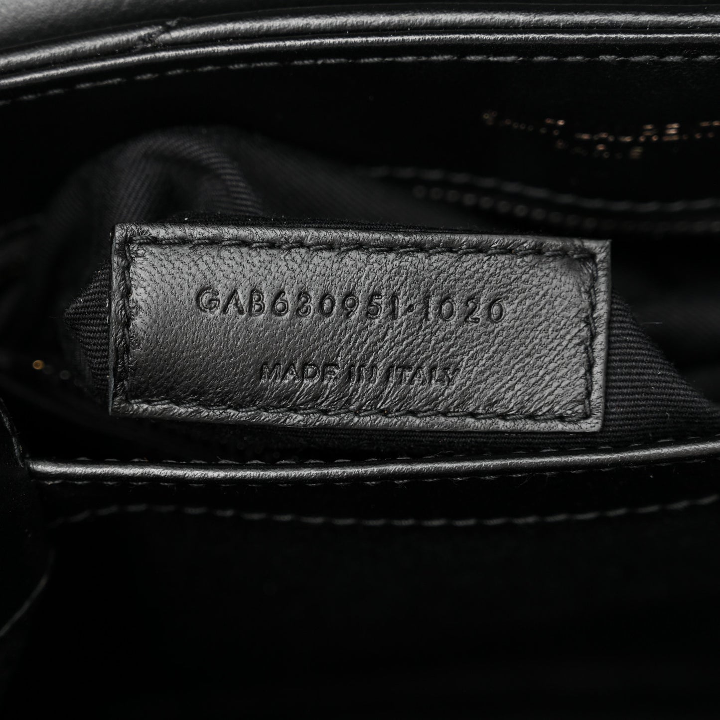 Calfskin Y Quilted Monogram Monochrome Toy Loulou Crossbody Bag Black