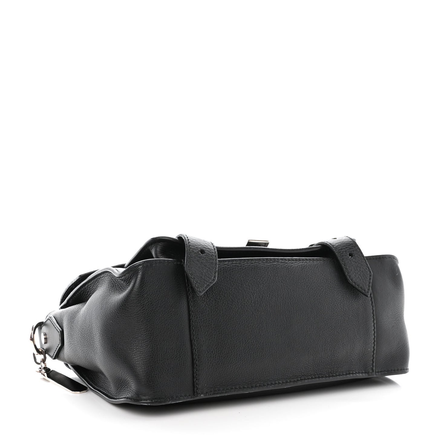 Grained Calfskin Tiny PS1 Satchel Black