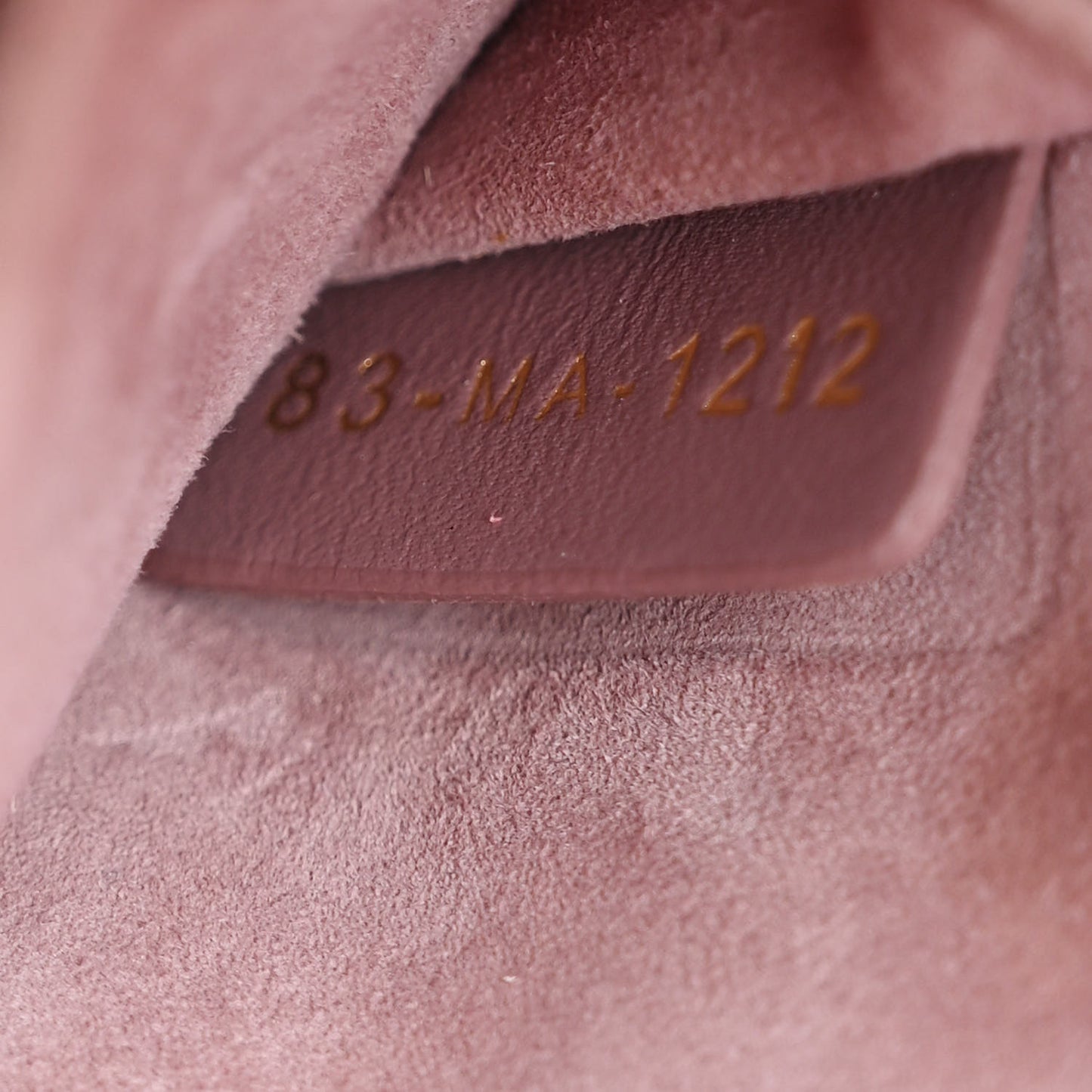 Lambskin Cannage Small Lady D-Joy Peony Pink