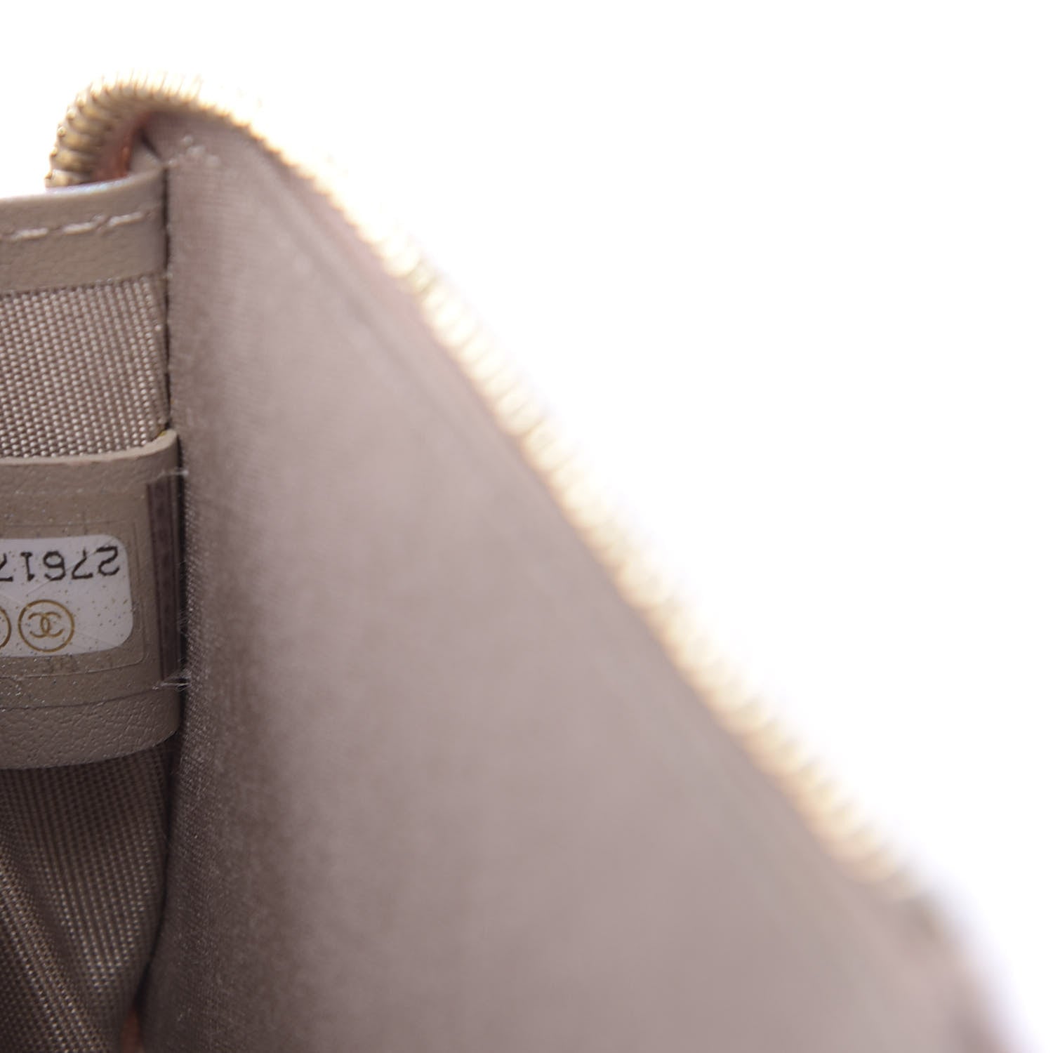 Chanel Iridescent Caviar Quilted Key Holder Case Light Gold 7 of 8