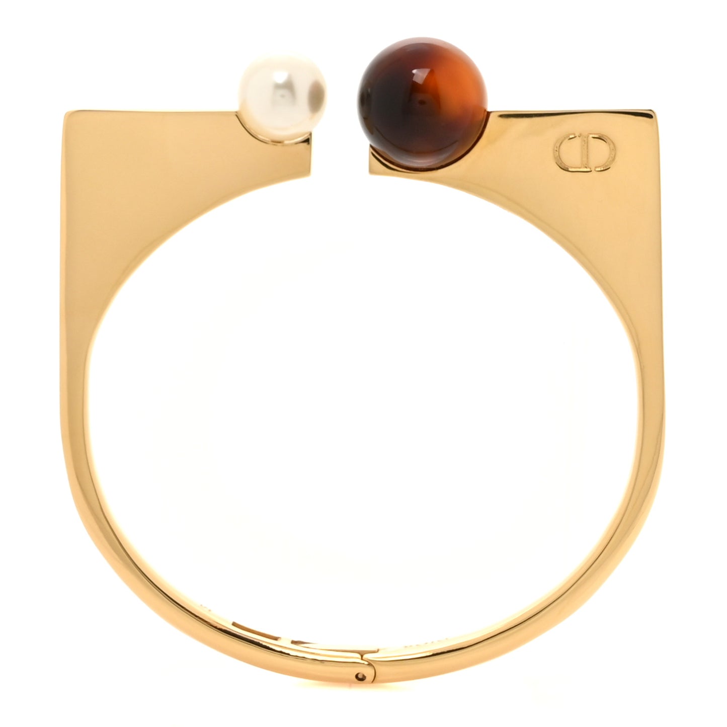 Pearl Resin Tribales New Look Bangle M Gold