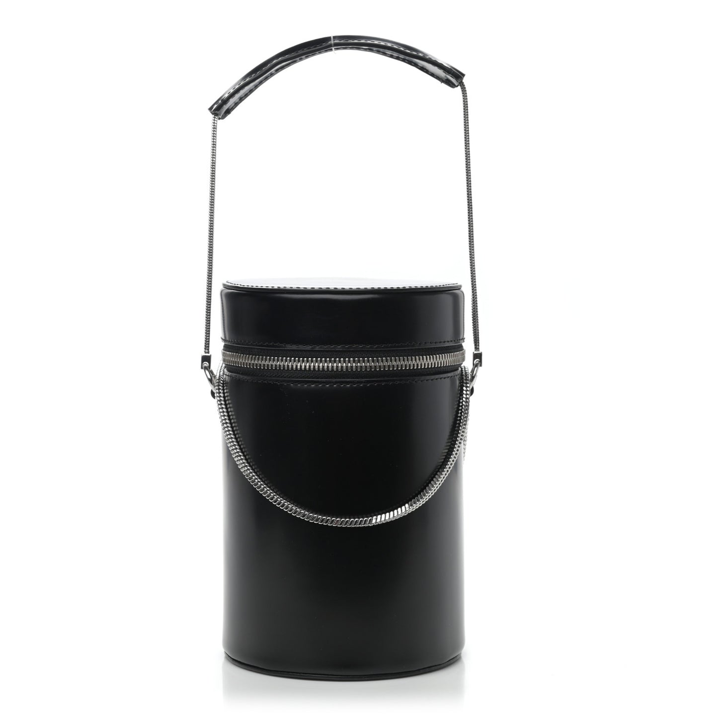 Smooth Calfskin Mini Soleil Barrel Bag Black