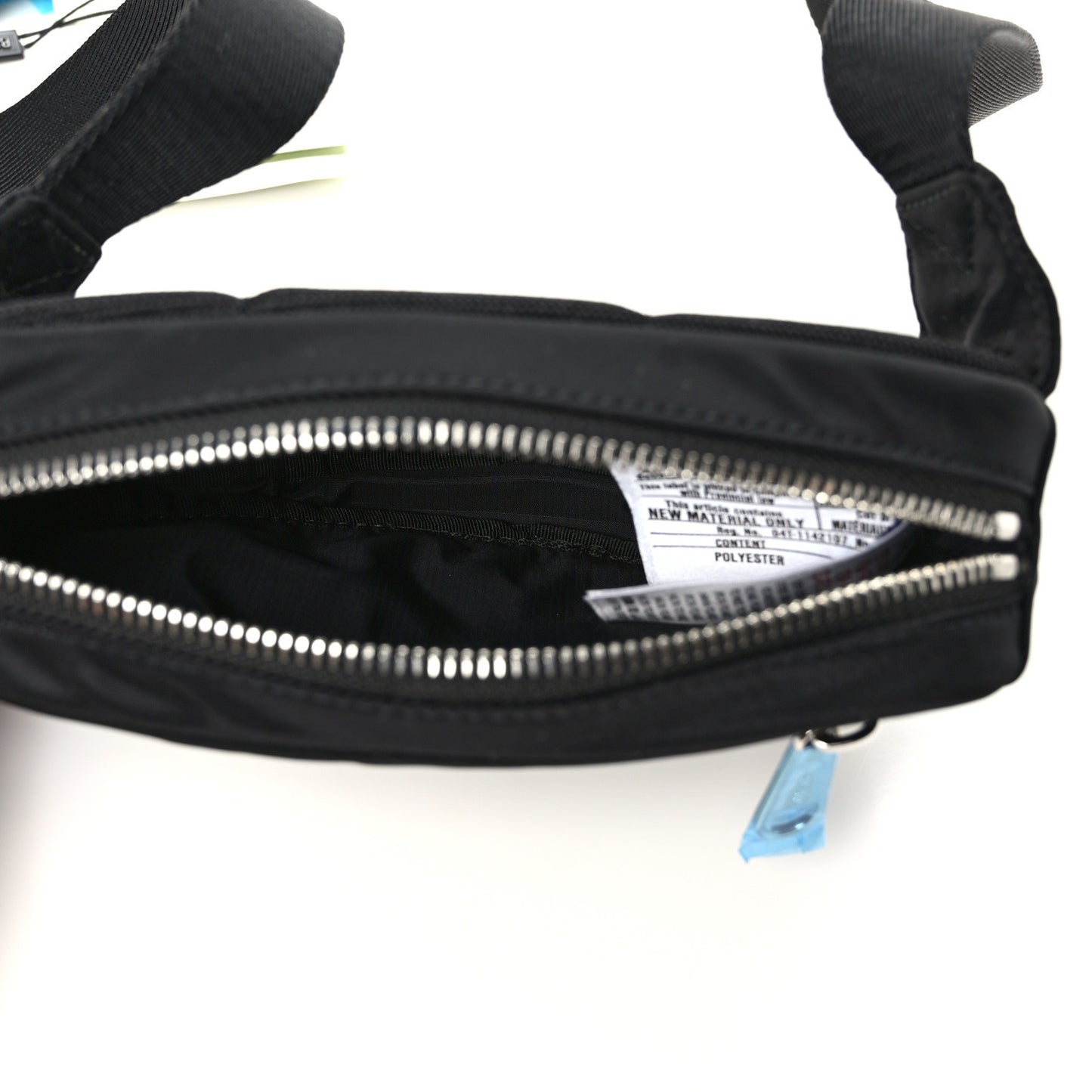 Econyl Logo Print Small Cannon Bum Bag Black