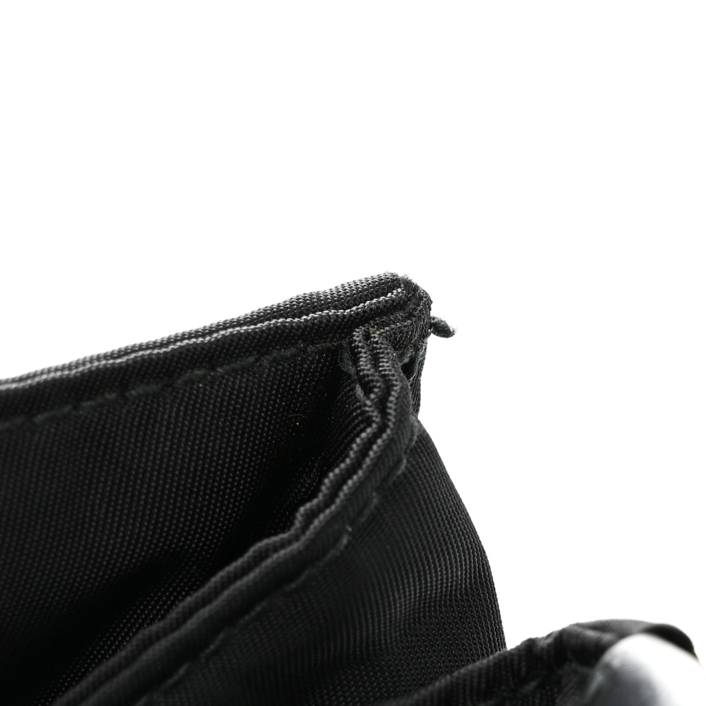 Tessuto Nylon Front Pocket Messenger Bag Black