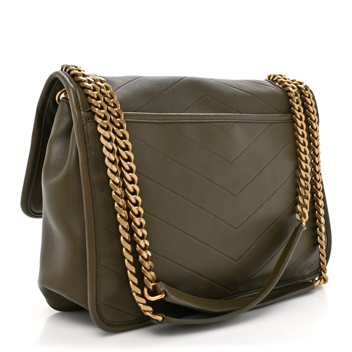 Lambskin Matelasse Monogram Medium Niki Chain Satchel Seawood