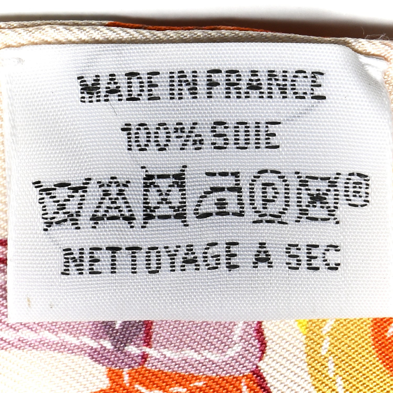 Hermes Silk Brides De Gala Applique Pique Twilly Creme Orange Jaune 4 of 4
