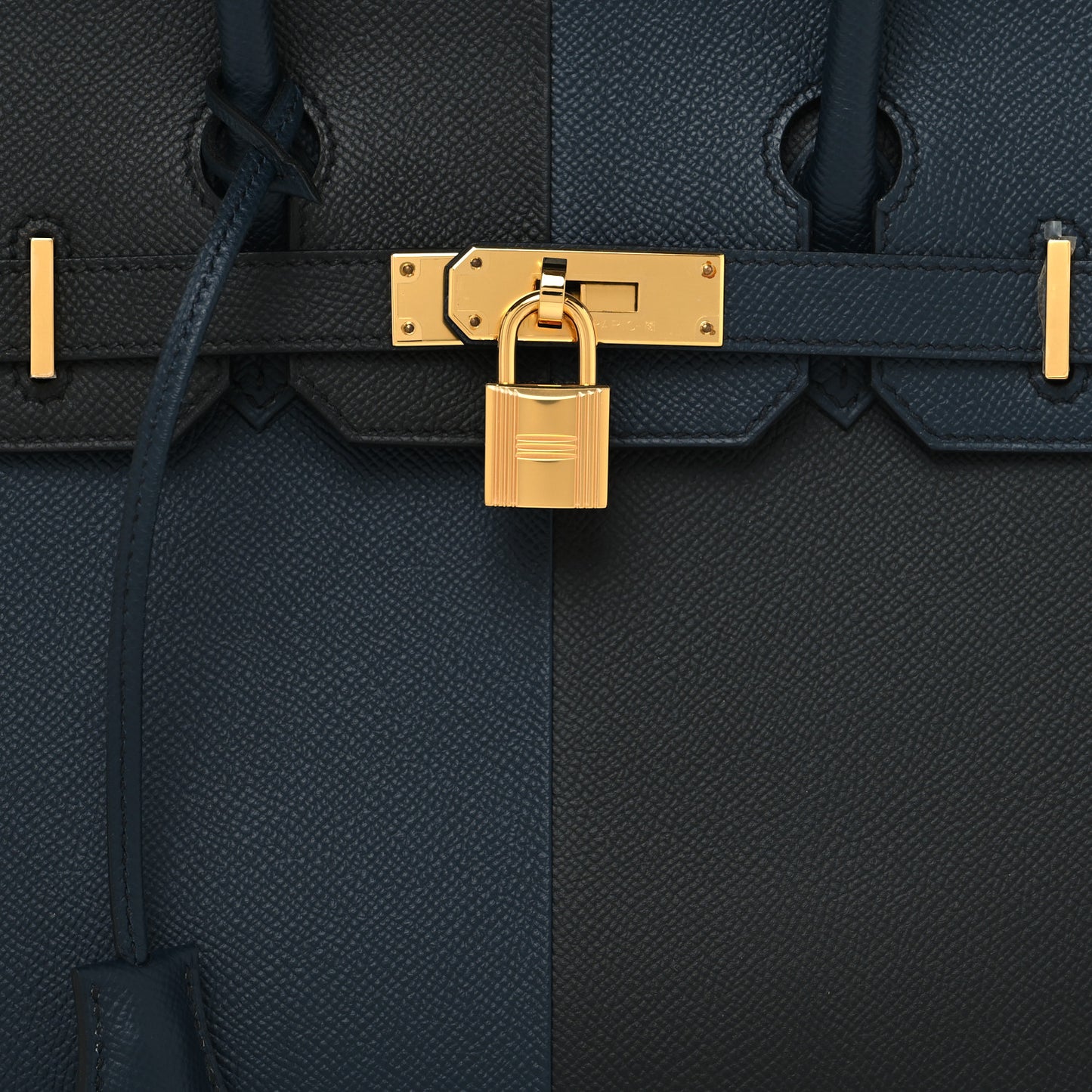 Epsom Casaque Birkin Sellier 30 Bleu Indigo Black Bleu Frida