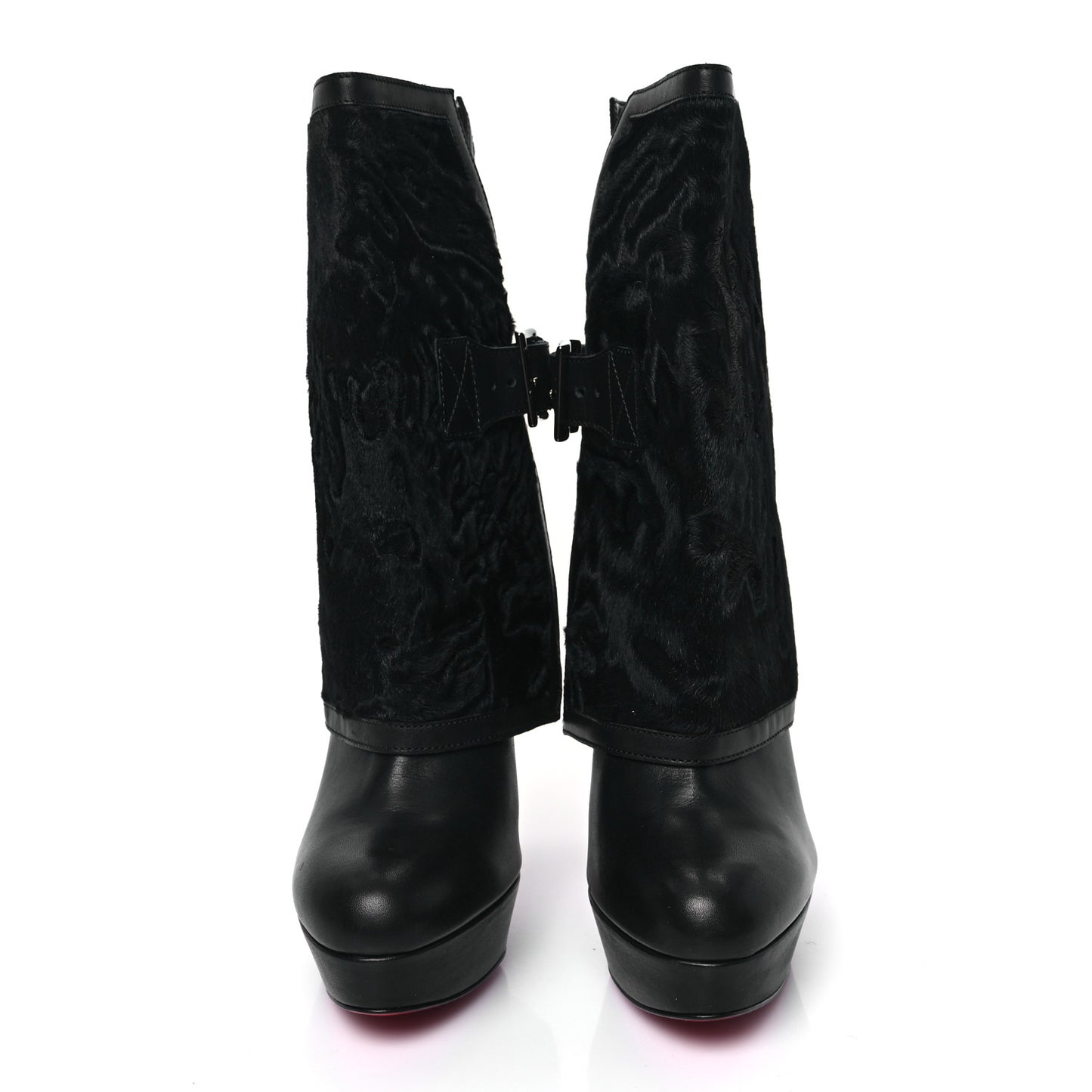 Calfskin Karkoul Armony 140 Ankle Boots 39 Black