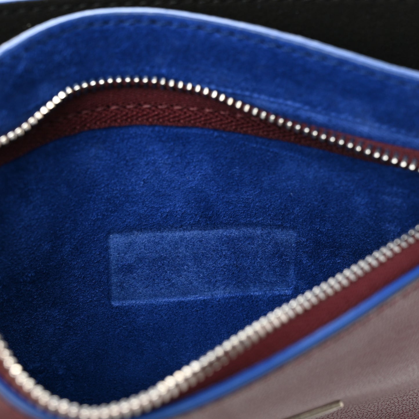 Goatskin Suede Small GV3 Shoulder Bag Aubergine Blue