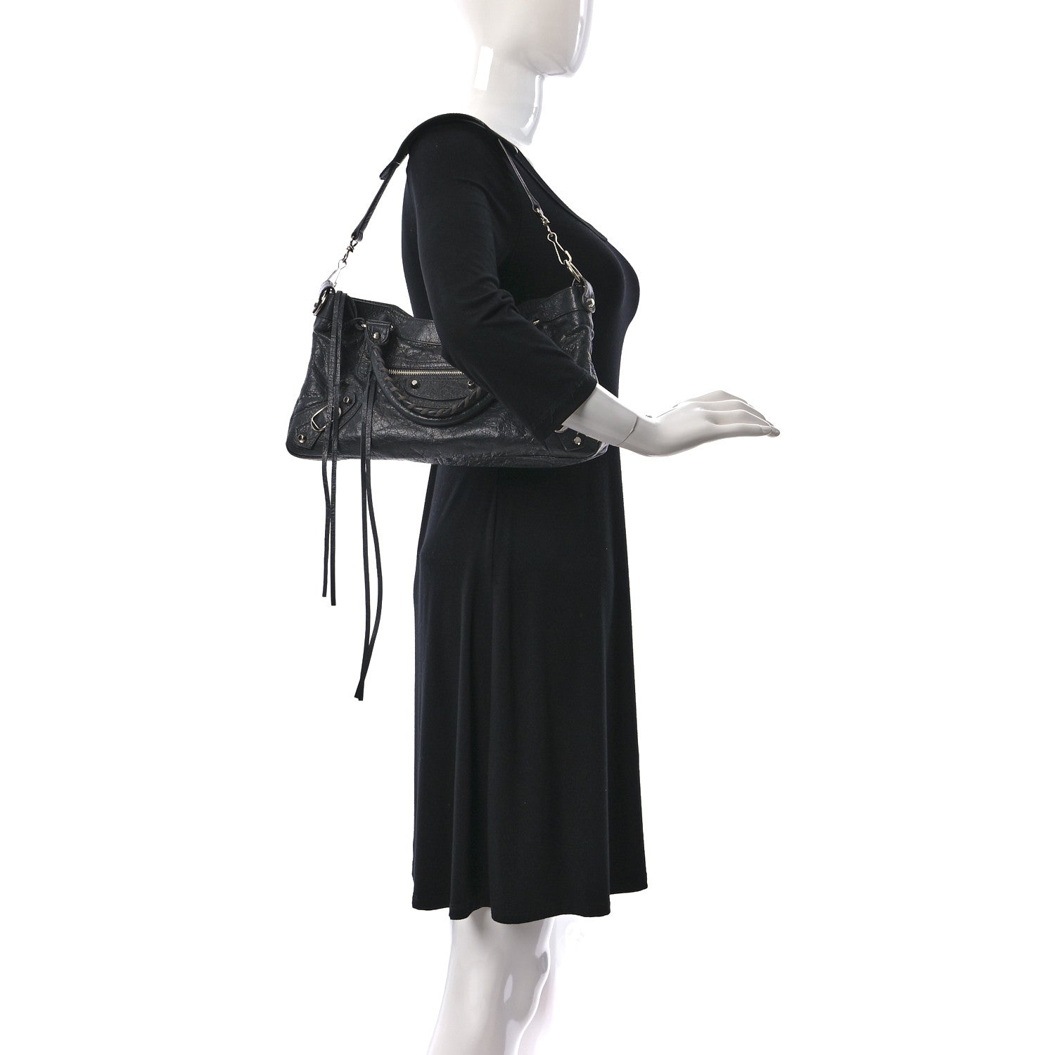 Balenciaga Agneau Classic Silver Hardware First Gris Fossile 2 of 11
