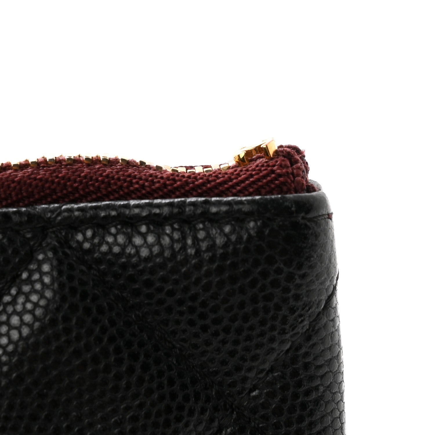 Chanel Caviar Quilted Medium Cosmetic Case Black 8 of 11