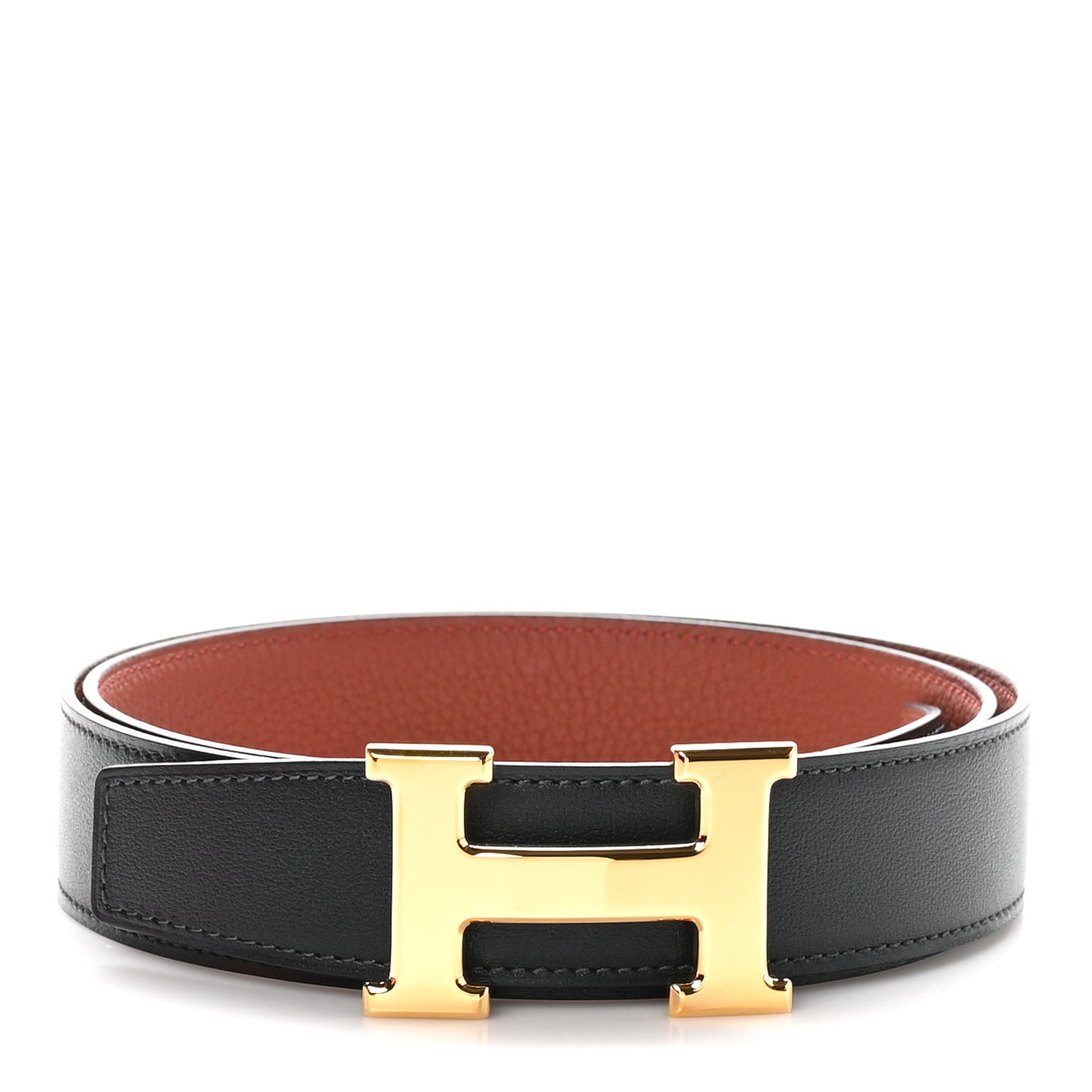 Swift Epsom 24mm Mini H Belt 90 36 Black Gold